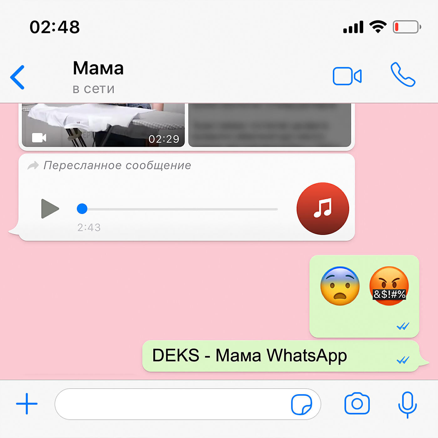 DEKS - Мама WhatsApp