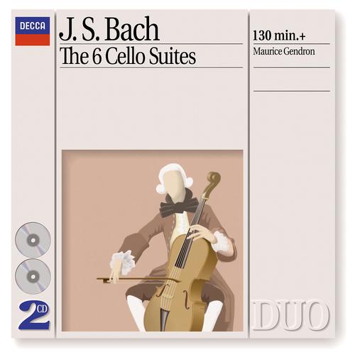 Maurice Gendron - J.S. Bach: Suite for Cello Solo No.6 in D, BWV 1012 - 2. Allemande
