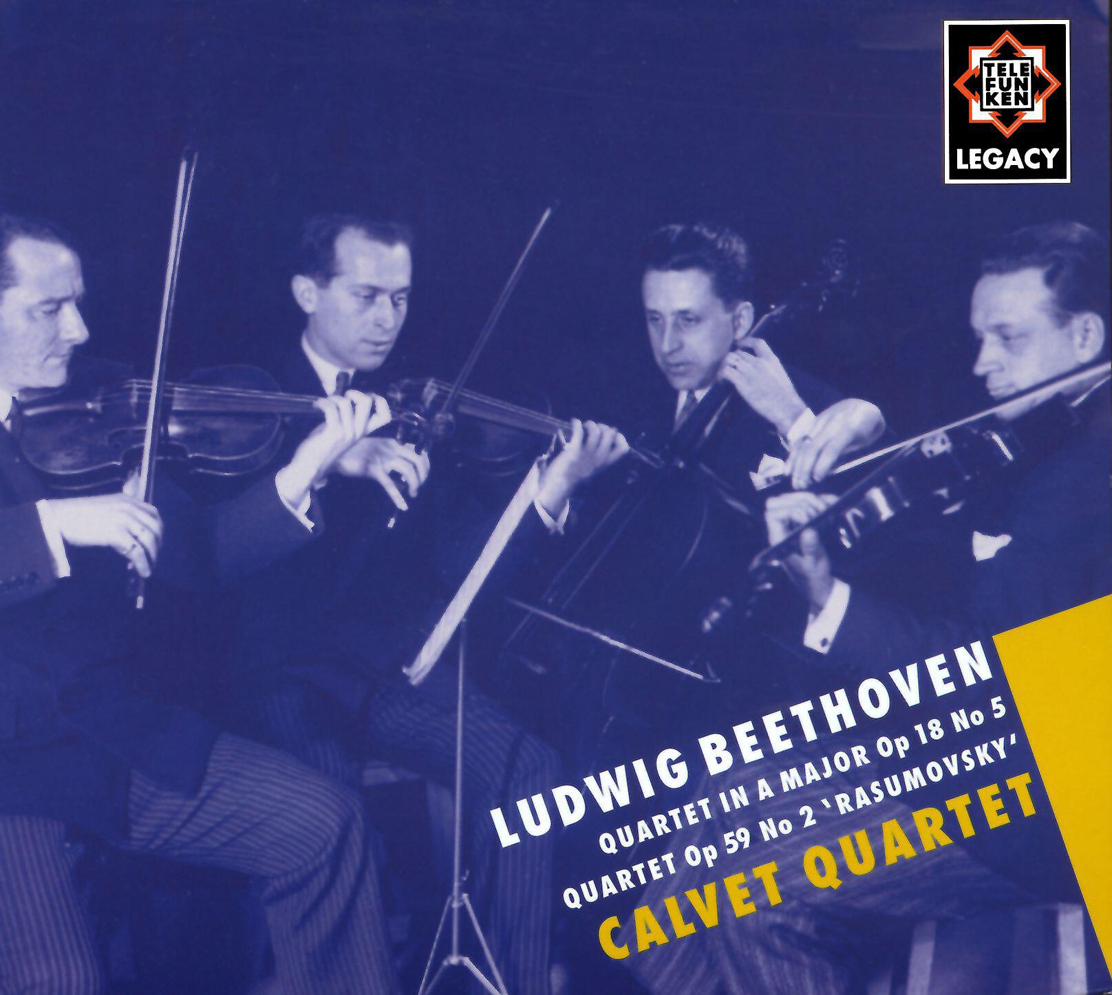 Calvet Quartet - Beethoven : String Quartet No.5 in A major Op.18 No.5 : IV Allegro