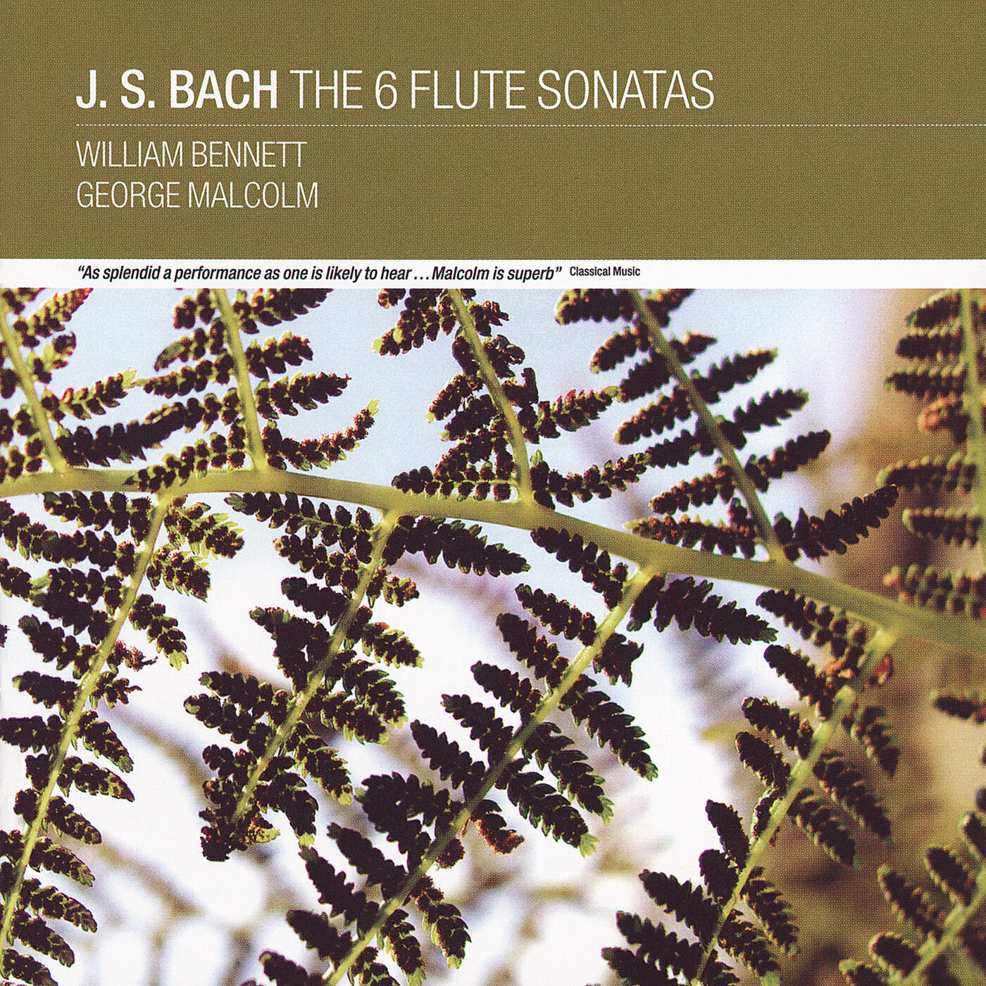 William Bennett - J.S. Bach: Sonata for Flute No.5 in E minor, BWV 1034 - 1. Adagio ma non tanto