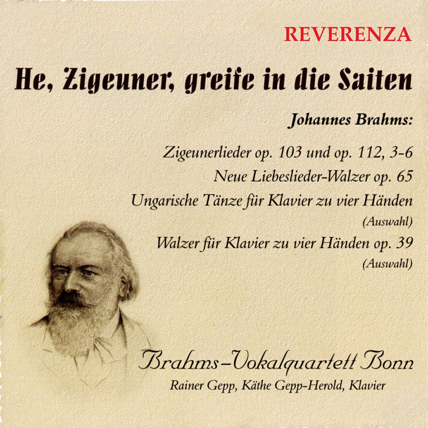 Brahms-Vokalquartett Bonn - Neue Liebeslieder-Walzer, Op. 65: No. 12, Schwarzer Wald, dein Schatten