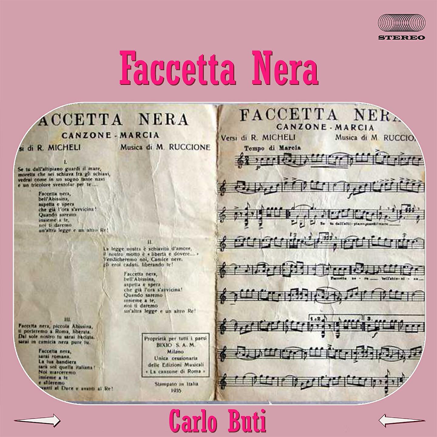 Carlo Buti - Faccetta nera