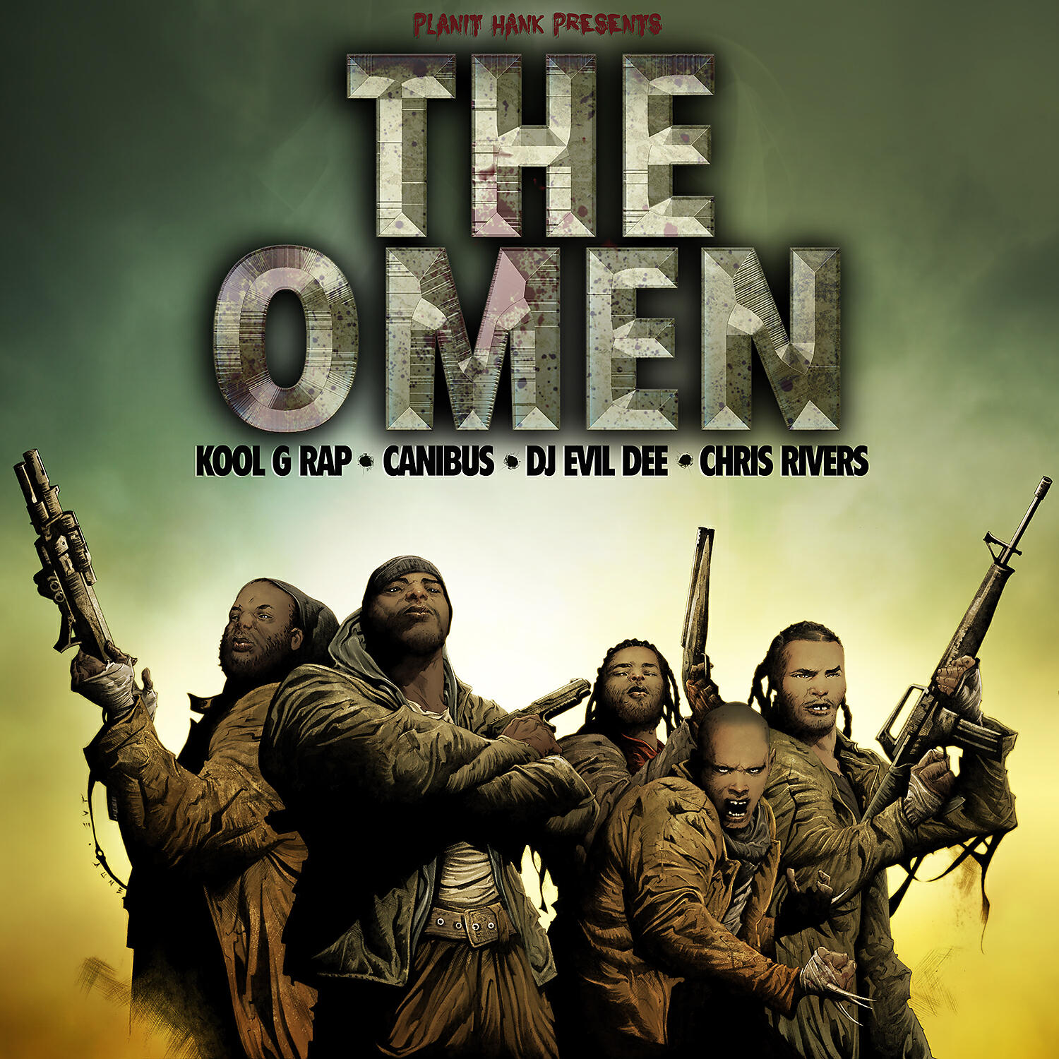 Planit Hank - The Omen (feat. Canibus, Kool G Rap, Chris Rivers & DJ Evil Dee) (Instrumental)