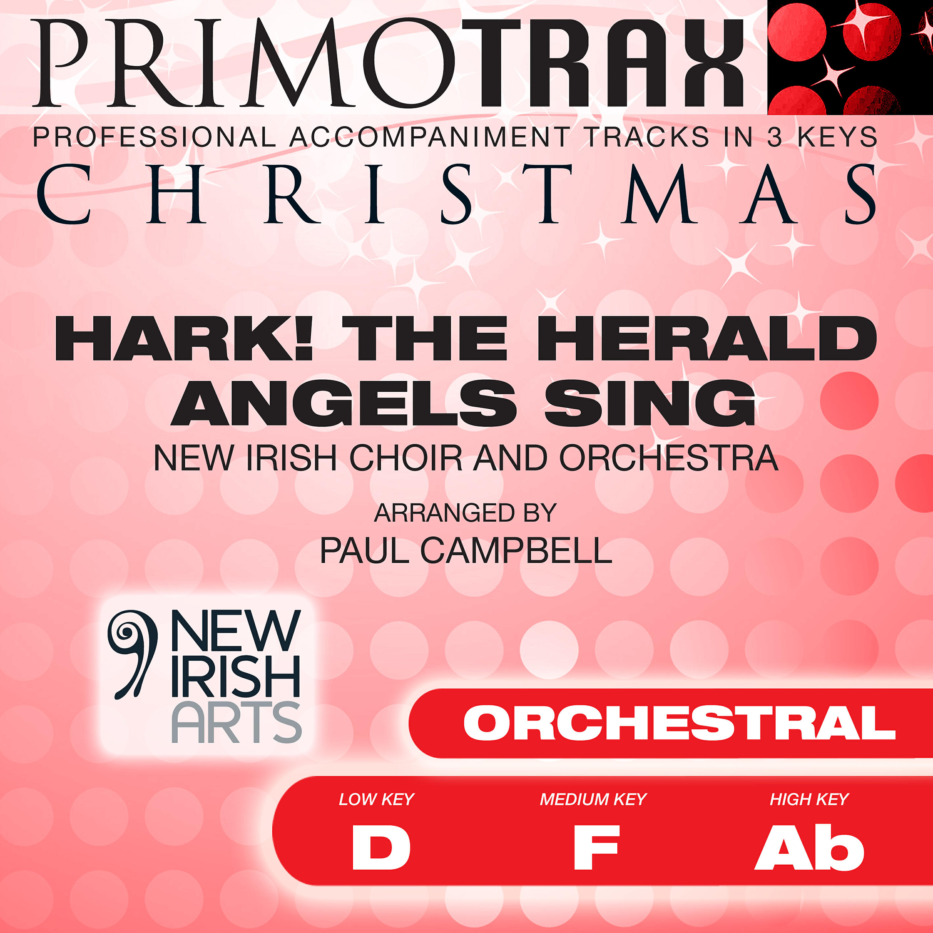 New Irish Choir - Hark the Herald Angels Sing (High Key - Ab - Orchestral Performance Backing Track)